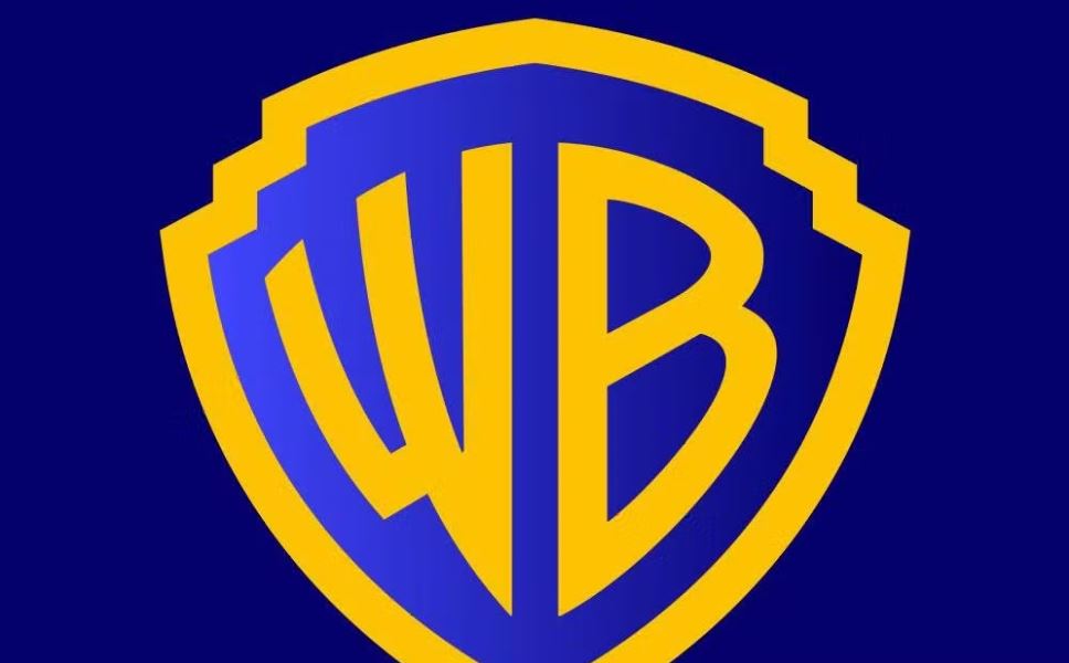 Logotipo da Warner Bros em um fundo azul